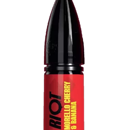 MORELLO CHERRY & BANANA – RIOT X – 10ML NIC SALT E-LIQUID – 5MG | 10MG | 20MG BY RIOT SQUAD