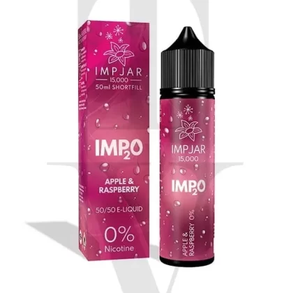 IMP JAR IMP2O APPLE & RASPBERRY 50ML SHORTFILL E-LIQUID