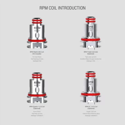 Smok RPM Coils 5pk - Quartz Coil 1.2ohm