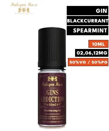 Gins Addiction eLiquid by Halcyon Haze - 06mg / 10ml