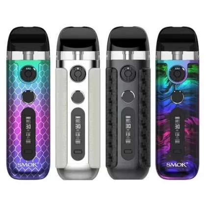 Smok Novo 5 Pod Kit 30w - Colour#7-Color Cobra>Beige White Leather>Black Carbon Fiber>Black Cobra>Brown Leather>Fluid 7-Color>Fluid Black Grey>Green Blue Cobra>Grey Leather>Rasta Green Cobra