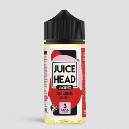 Juice Head Desserts – Strawberry Cream 100mL Vape Juice - Vape Product, Vape Product