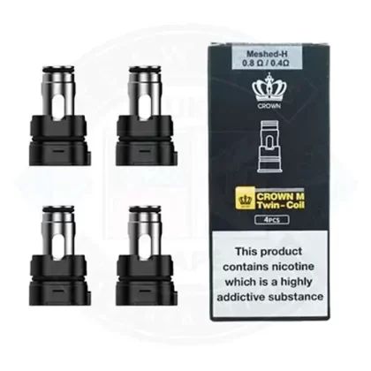 UWELL Crown M Vape Coil - Pack Count#4 Pack~Resistance#0.6ohm>Twin Coil 0.8ohm0.4ohm
