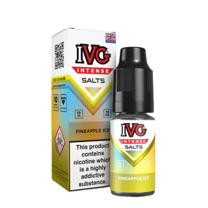 IVG Intense Pineapple Ice Saltnic Vape Juice - Strength