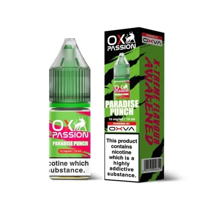 Paradise Punch 10ml Nic Salt By Ox Passion - Nicotine Strength#10mg (Salt)>20mg (Salt) (CF5534)