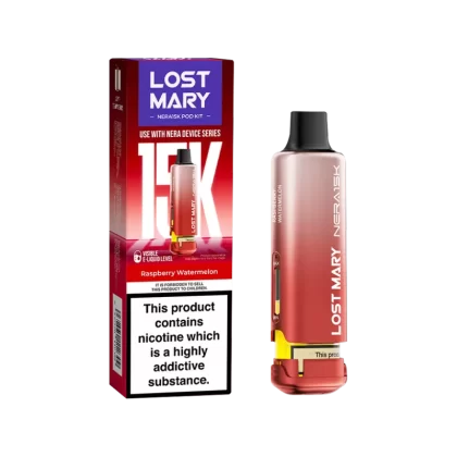 Raspberry Watermelon Lost Mary NERA15K Refill Pack - 20mg - Vape Product
