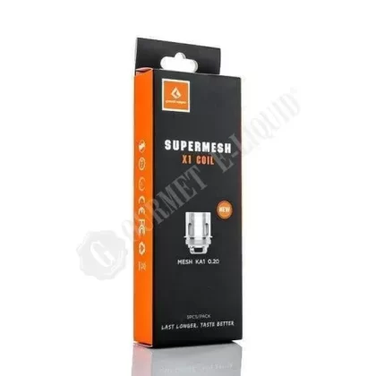 GeekVape Supermesh Replacement Coils - Size#Pack of 5~Resistance#X1 Mesh KA1 (0.2 Ohm)>X2 Mesh KA1 (0.4 Ohm)