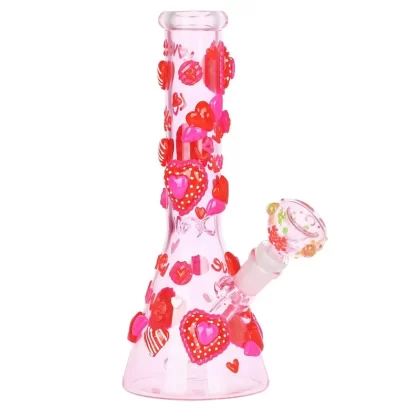 World of Hearts Beaker Bong