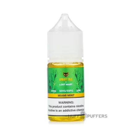 Urban Tale X Lost Mary Nic Salts – Miami Mint 30mL - Nicotine Strength#35mg>50mg
