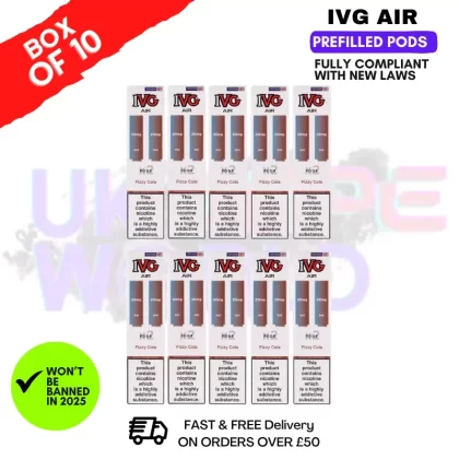 Fizzy Cola IVG AIR Prefilled Pod Box Of 10