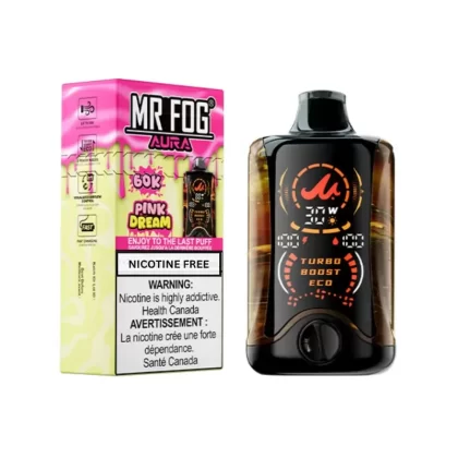 Mr Fog Aura 60K Disposable Vape Nicotine Free – Pink Dream