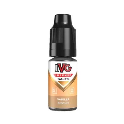 IVG Intense Vanilla Biscuits Saltnic Vape Juice - Strength 10mg