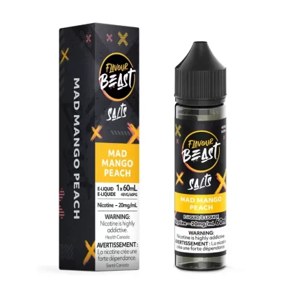 Flavour Beast Salt Nic Vape Juice – Mad Mango Peach (60ml)