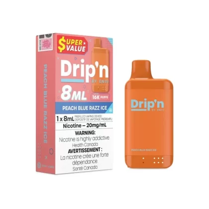 Drip’n 16K Disposable Vape – Peach Blue Razz Ice