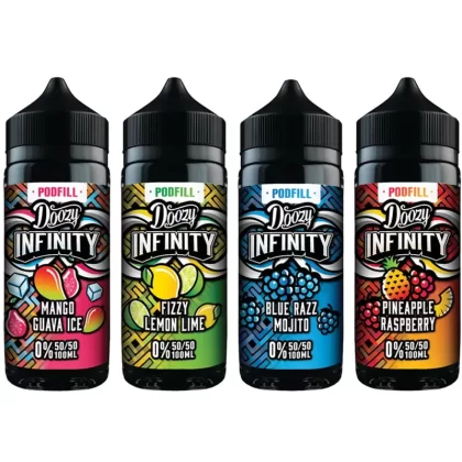 Doozy Infinity Pod Fill 50/50 100ml Shortfill E-liquid - Mango Guava Ice